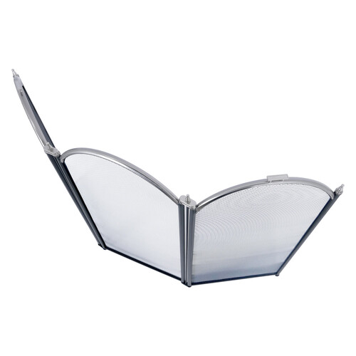 Экран каминный C03011АSК (3 секции, 60х95см, черный/серебро)-2