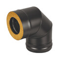 Сэндвич-колено BLACK (AISI 430/0,5мм + Оц.) 90* 3 секции (200х300)-1