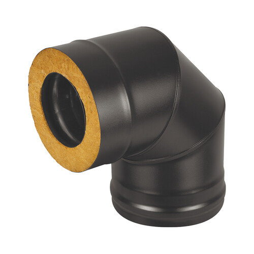 Сэндвич-колено BLACK (AISI 430/0,5мм + Оц.) 90* 3 секции (200х300)-1