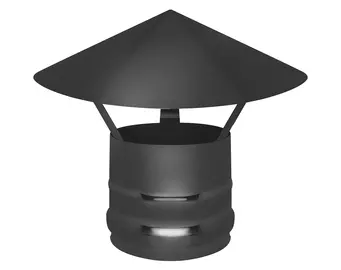 Зонт BLACK (AISI 430/0,5мм) (120)