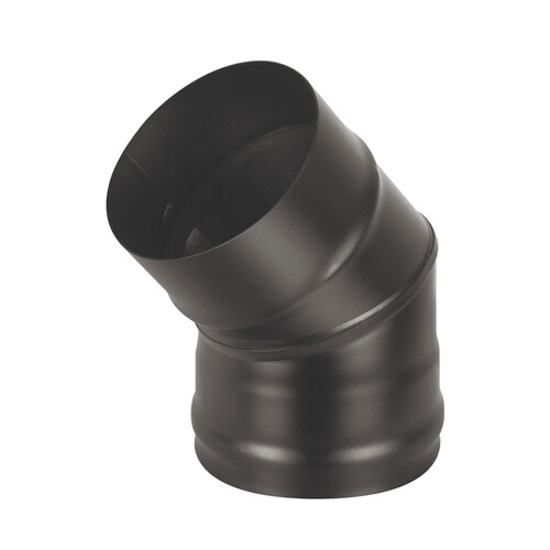 Колено BLACK (AISI 430/0,5мм) 45* 2-х секц. (120)-1
