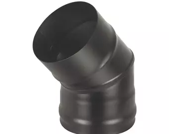 Колено BLACK (AISI 430/0,8мм) 45* 2-х секц. (150)