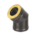 Сэндвич-колено BLACK (AISI 430/0,8мм) 45* 2 секции (200х300)-1