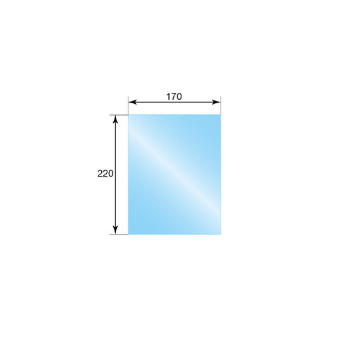 Стекло 0,170х0,220 Астон-1