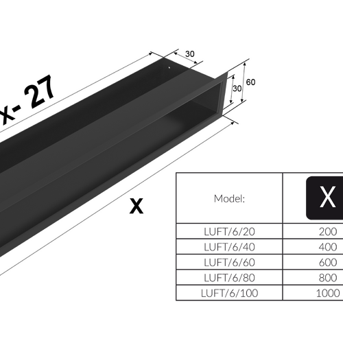 Люфт Белый LUFT/6/20/B (60x200мм)-4