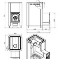Печь ВЕЗУВИЙ Русичъ Антрацит 28 (ДТ-4)-4