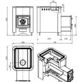 Печь ВЕЗУВИЙ Русичъ Антрацит 12 (ДТ-3С)-4