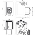 Печь ВЕЗУВИЙ Русичъ Антрацит 22 (ДТ-4)-4