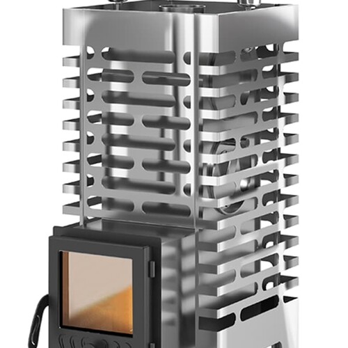 Печь для бани ASTON 20 INOX стекло-1