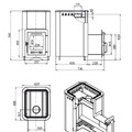 Печь ВЕЗУВИЙ Русичъ Антрацит 22 (210) 