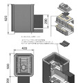 Печь ВЕЗУВИЙ Сенсация 16 Антрацит (ДТ-4)-3