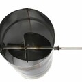 Заслонка Craft (шибер поворотный) нержавеющая (316/0,8мм) ф120 черный-2