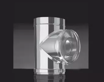 Тройник Craft 90° утепленный нержавеющий (316/0,8/304/0,5) ф130/230 по воде