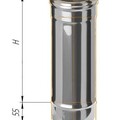 Дымоход Феррум нержавеющий (430/0,8 мм) ф150 L=1м черный-1