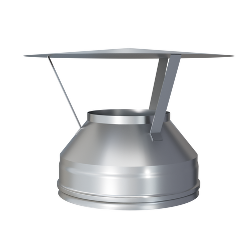 Оголовок Феррум оцинкованный, (430/0,5 мм), ф100/200, по воде-3