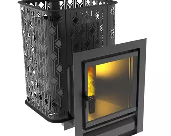 Печь для бани Black Stove Varna 16 (закр. каменка) AISI 430