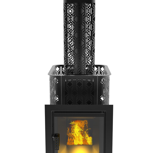 Печь для бани Black Stove Verona 26 чугунная закр. каменка-4