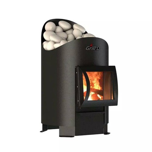 Печь для бани Grill'D Aurora mini Short black-2
