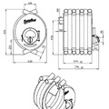 Печь отопительная ВЕЗУВИЙ АОГТ 01 С (Ø120мм)-2