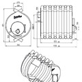 Печь отопительная ВЕЗУВИЙ АОГТ 03 (Ø150мм)-2