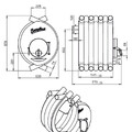 Печь отопительная ВЕЗУВИЙ АОГТ 01 (Ø120мм)-2