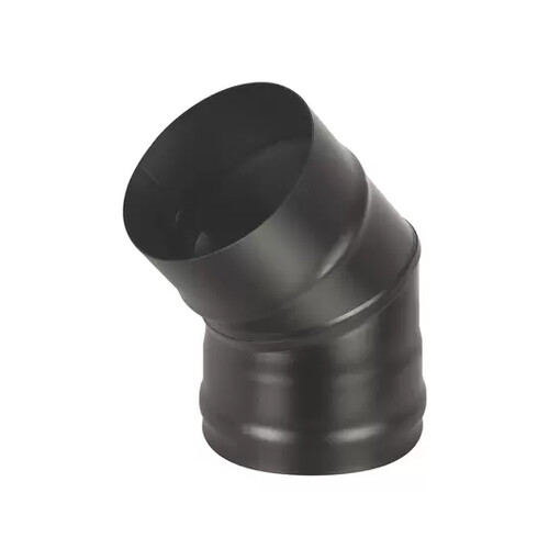 Колено BLACK (AISI 430 1,0мм) 45* 2-х секц. (200)-1