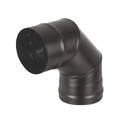 Колено BLACK (AISI 430 1,0мм) 90* 3-х секц. (150)-1