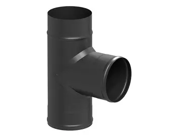 Тройник BLACK (AISI 430 1,0мм) 90* (120)