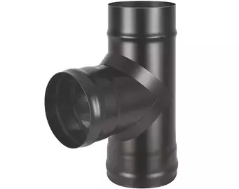 Тройник BLACK (AISI 430 1,0мм) 90* (150)