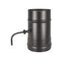 Шибер поворотный BLACK (AISI 430 1,0мм/0,5мм) (200)-1