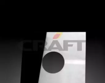 Разделка Craft потолочная декоративная нерж. (430/0,5 мм), 500*500, с отв. ф200 черная двухсоставная