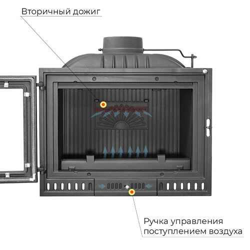 Каминная топка EVEREST Z14 Б/У-3