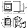 Печь ВЕЗУВИЙ Сенсация 22 Антрацит (505)-7