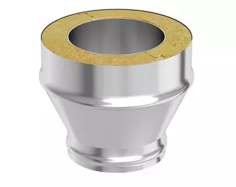Переход на сэндвич нерж. (AISI 430/0,5мм) д.115х200 (ПМ) (115х200, 0.617)