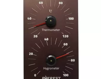 Термогигрометр EVEREST, алюминий DARK BROWN (TG-30)
