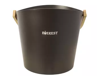 Ведро EVEREST 5л фигурное, алюминий BLACK (TG-43)