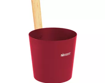 Шайка EVEREST 5л, алюминий RED (TG-52)