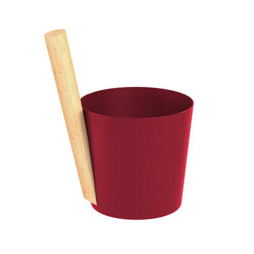 Шайка EVEREST 5л, алюминий RED (TG-52)-2