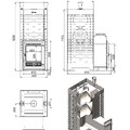Печь для бани ASTON 38 INOX (320) Long-5