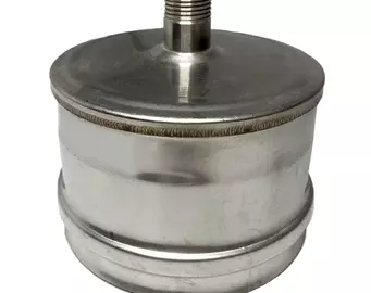 Заглушка Craft М внешняя с конденсатоотводом нержавеющая (316/0,5) ф130
