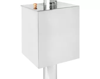 Бак на трубе 70л Ø115 (Прямоуг) (AISI 439) L-800 (МП)