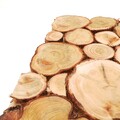 Панно из спилов можжевельника 400х400 мм 3Д-6