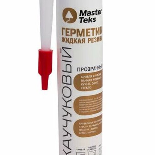 Герметик MasterTeks каучуковый жидкая резина, прозрачный 290 гр РМ-1