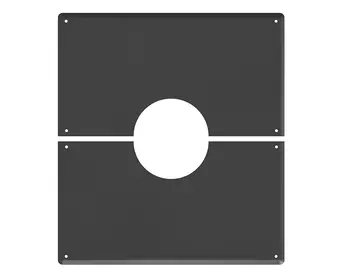Декоративная пластина BLACK (AISI 430/0,8мм) 0-5° д.305