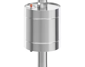 Бак на трубе 50л Ø115 (Круглый) (AISI 439) L-800 (МП)
