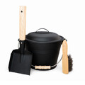 Набор каминный EVEREST LB51-B (ведро, совок, щётка) (21*17см)-1