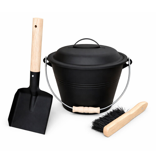 Набор каминный EVEREST LB51-B (ведро, совок, щётка) (21*17см)-4