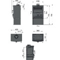 Печь-камин EVEREST W8M Б/У-5
