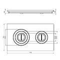 Плита Усиленная чугунная П2-710 (710х410)-2